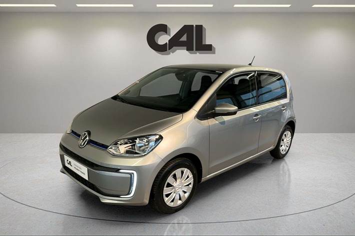 Grå VW E-UP! fra 2021 set udefra