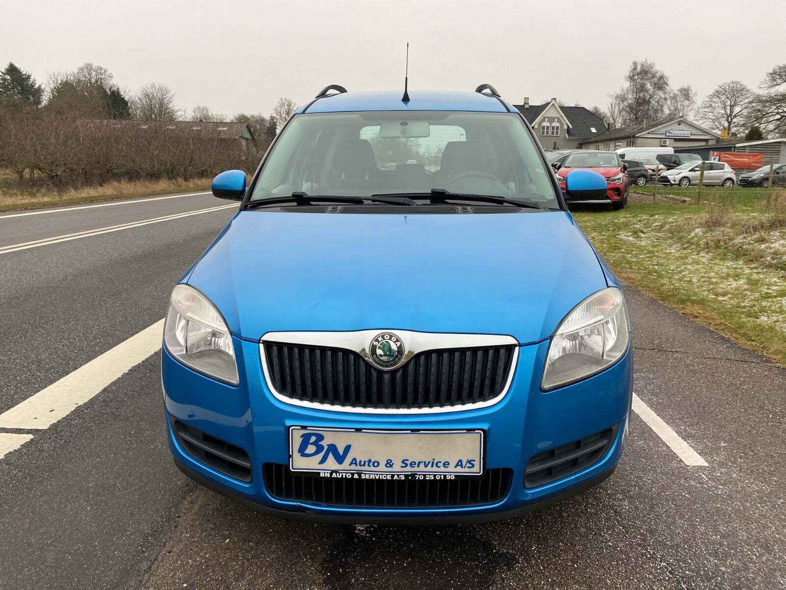 Blå Skoda Roomster fra 2007