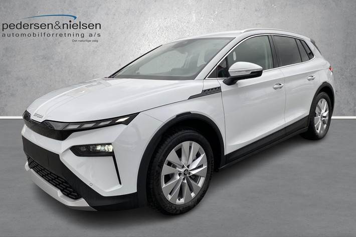 Hvid Skoda Elroq fra 2025 set udefra