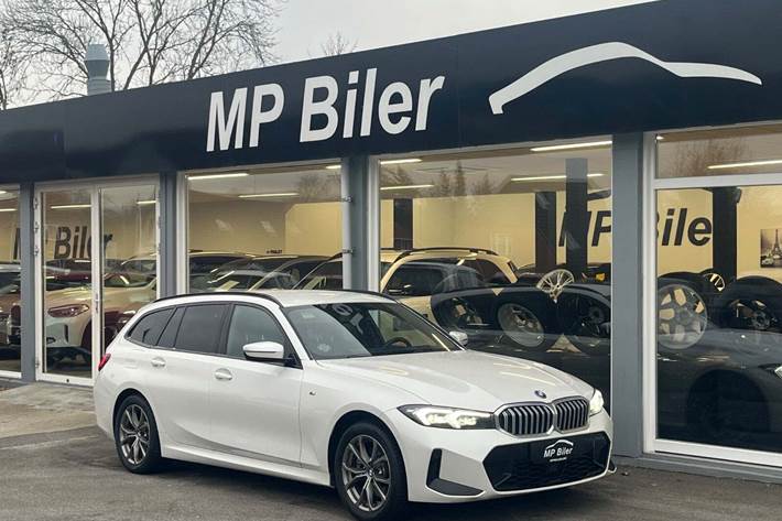 Hvid BMW 320e fra 2024