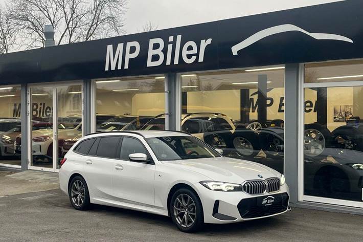 Hvid BMW 320e fra 2024