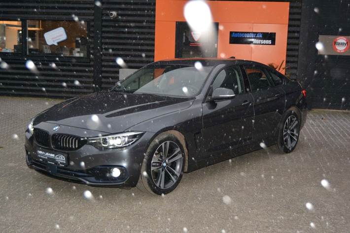 Grå BMW 420d fra 2020 set udefra