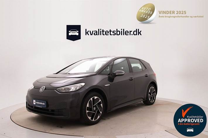 Grå VW ID.3 fra 2021 set udefra