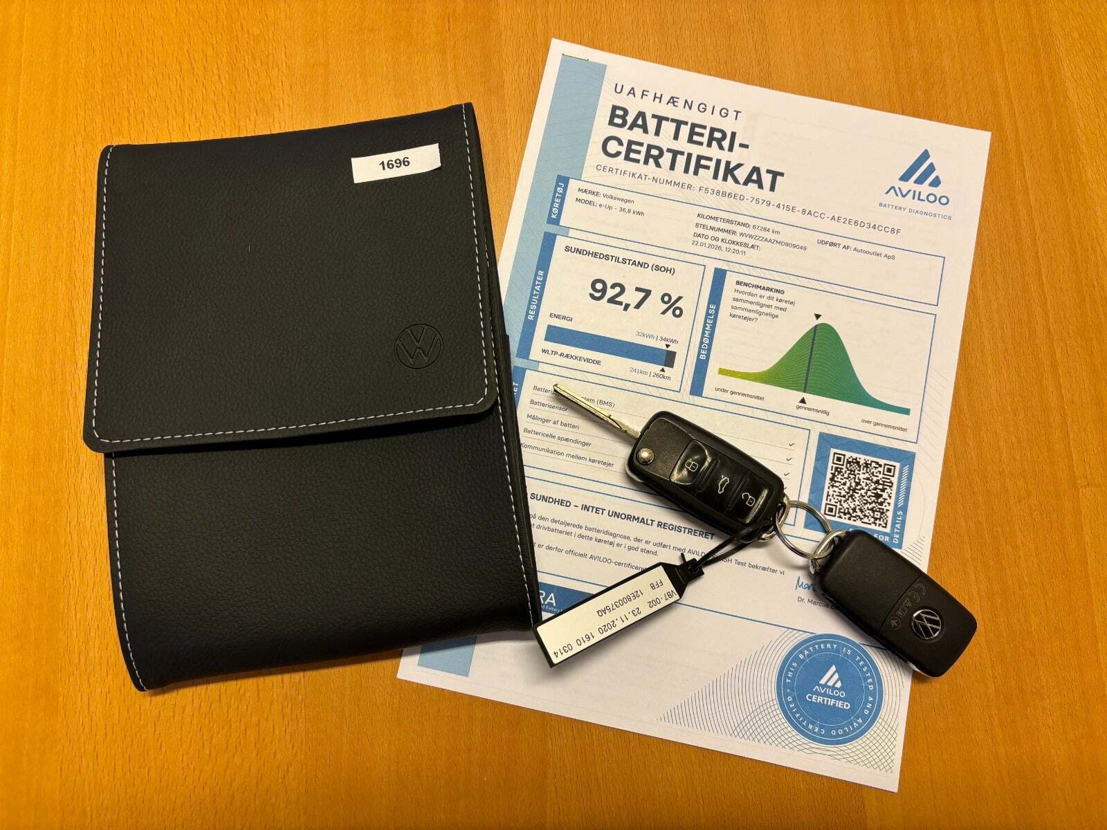 Hvid VW E-UP! fra 2020