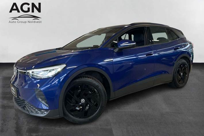 Blå VW ID.4 fra 2023 set udefra