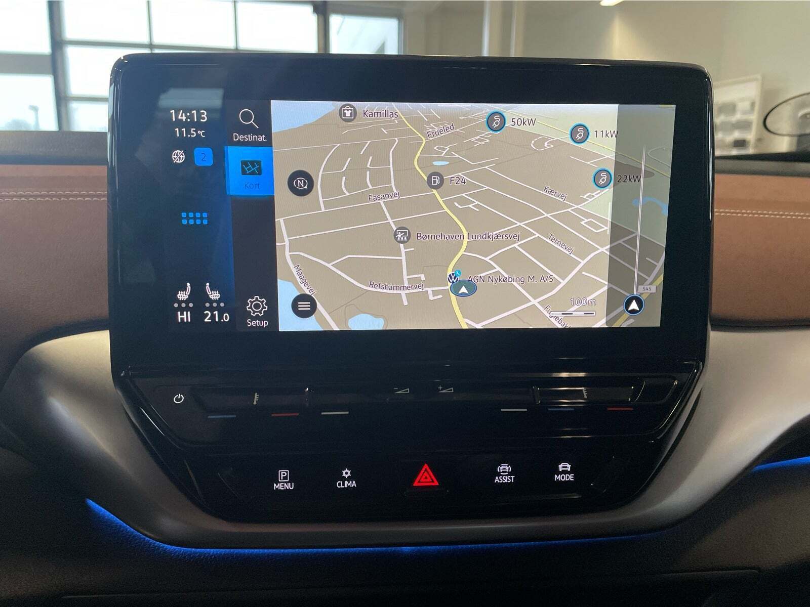 Blå VW ID.4 fra 2023