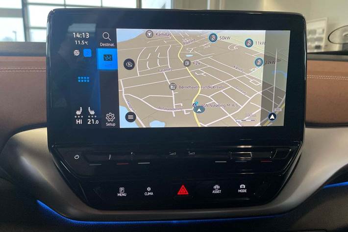 Blå VW ID.4 fra 2023