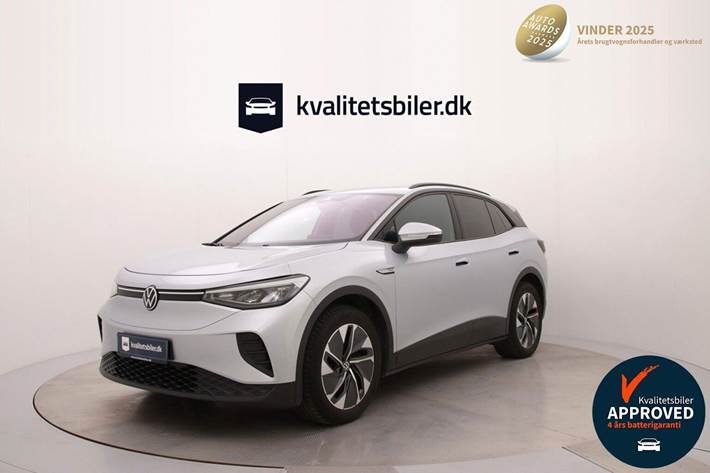 Sølv VW ID.4 fra 2022 set udefra