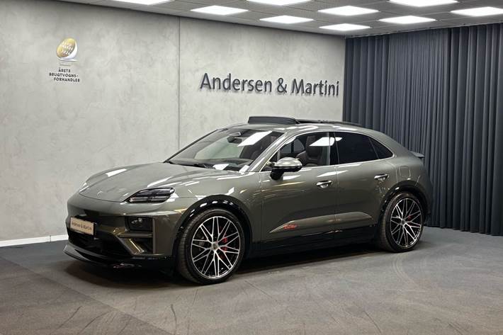 Grøn Porsche Macan fra 2024