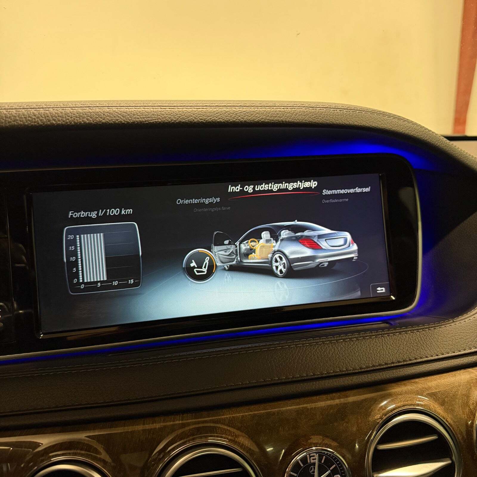 Sort Mercedes S350 fra 2014