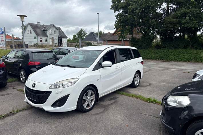 Hvid Mazda 5 fra 2011