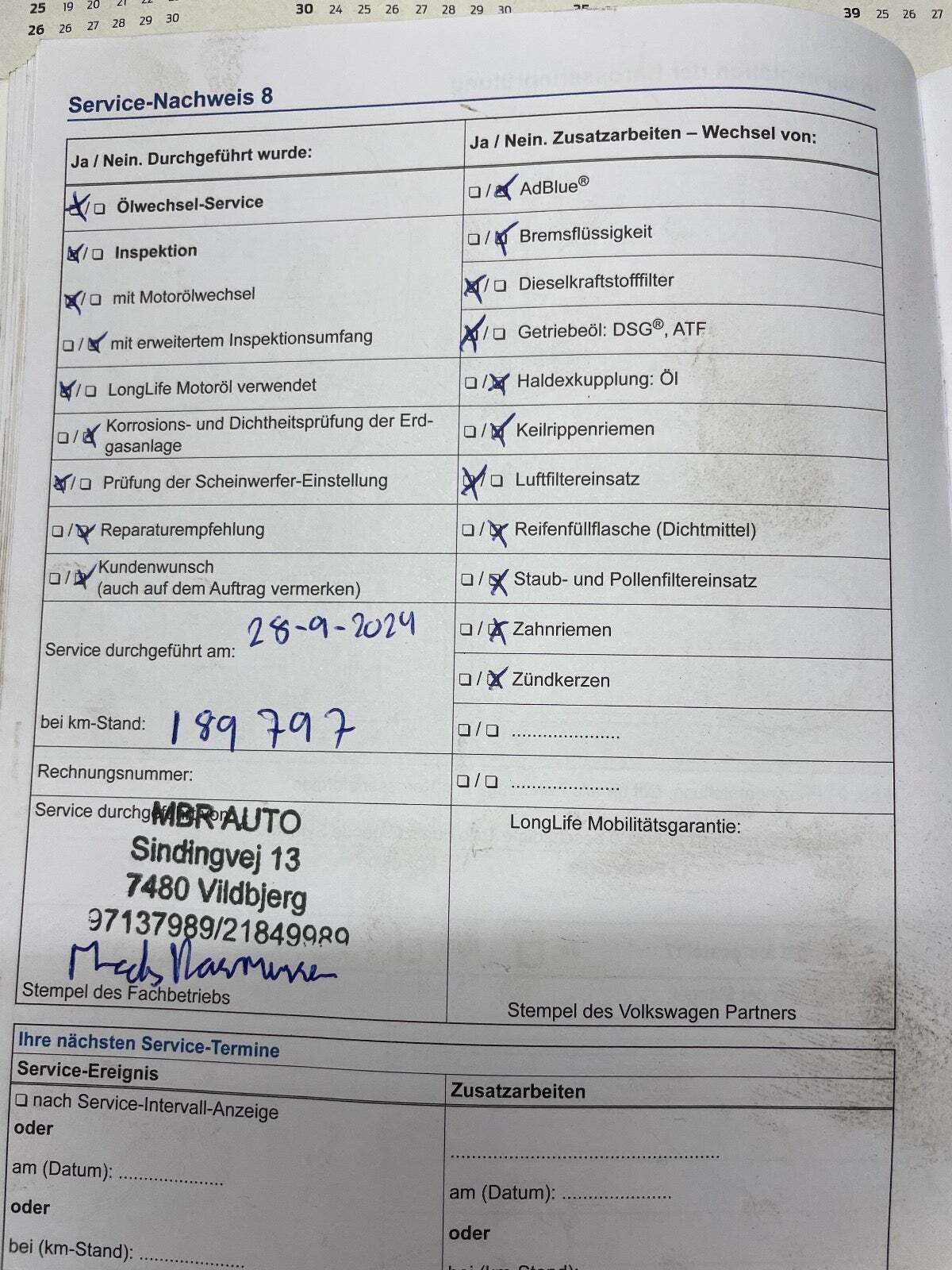 Sort VW Golf VII fra 2016