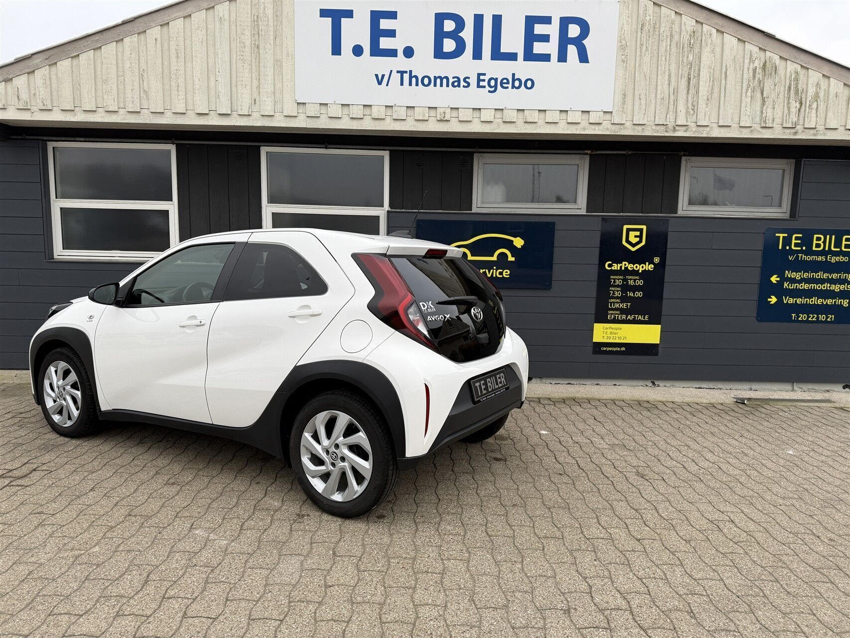 Hvid Toyota Aygo X fra 2022
