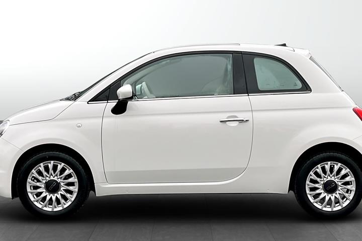 Hvid Fiat 500 fra 2019