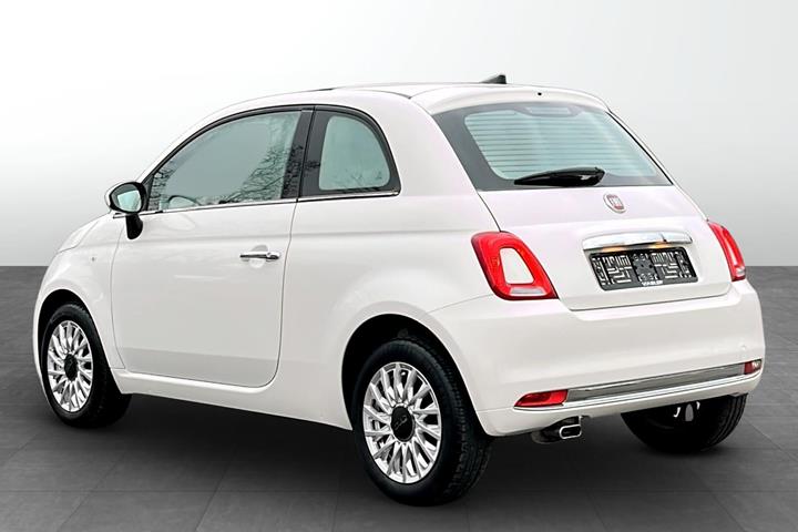 Hvid Fiat 500 fra 2019