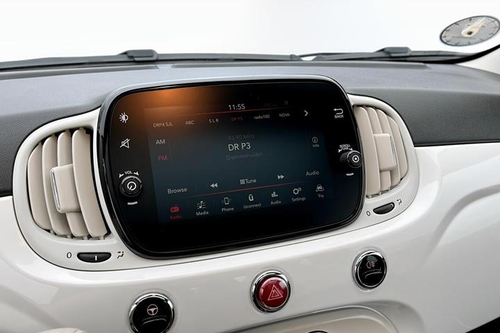 Hvid Fiat 500 fra 2019