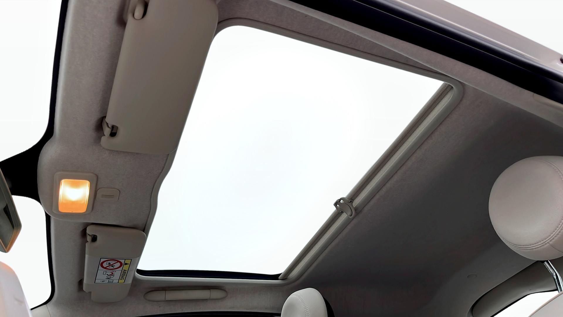 Hvid Fiat 500 fra 2019