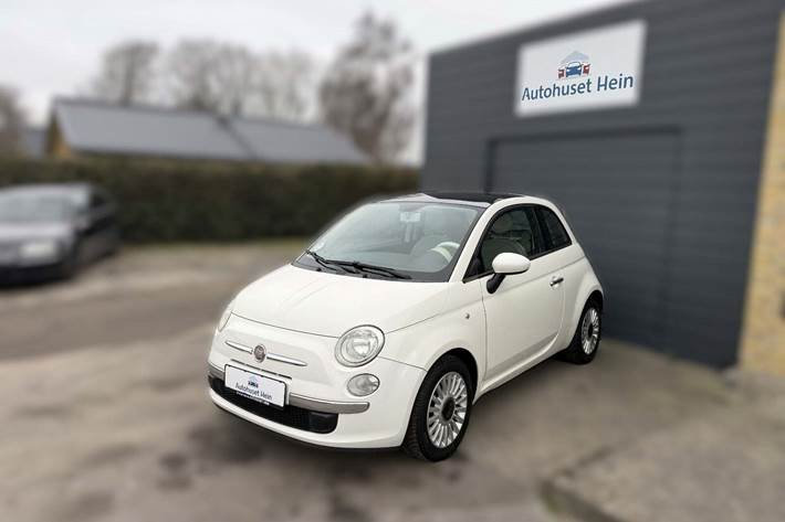 Hvid Fiat 500 fra 2008