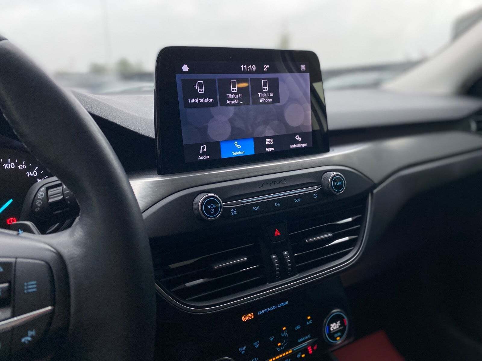 Hvid Ford Focus fra 2019