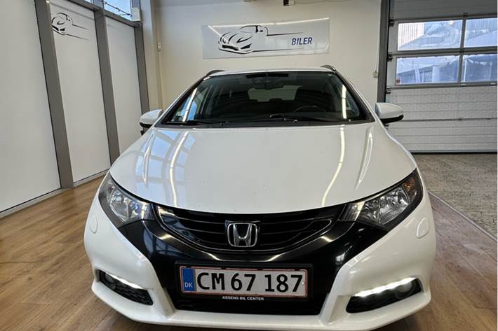 Hvid Honda Civic fra 2015