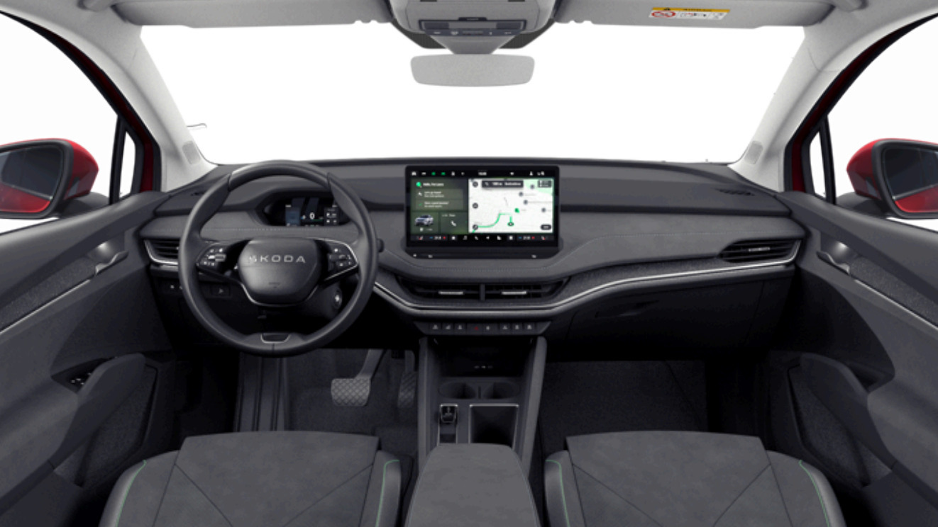 Rød Skoda Enyaq fra 2026