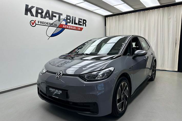 Grå VW ID.3 fra 2022 set udefra