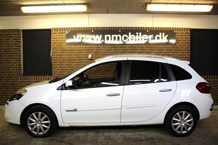 Hvid Renault Clio III fra 2012