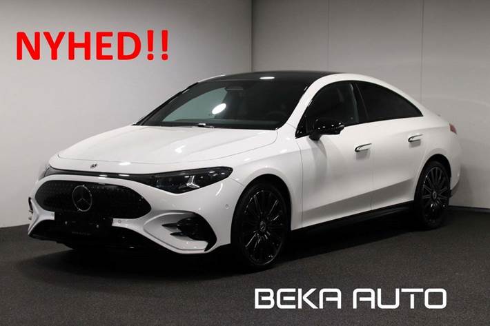 Hvid Mercedes CLA250+ fra 2026 set udefra