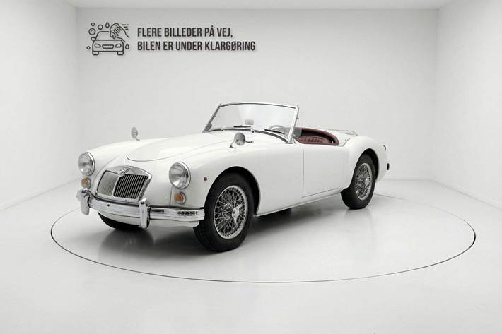 Hvid MG A fra 1960 set udefra