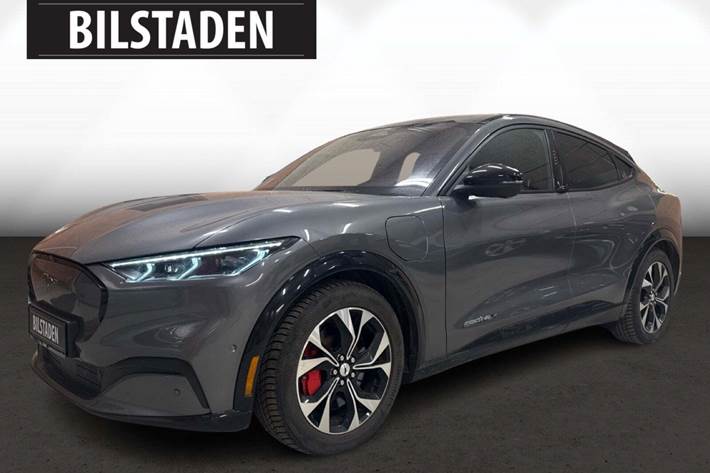 Grå Ford Mustang Mach-E fra 2021 set udefra