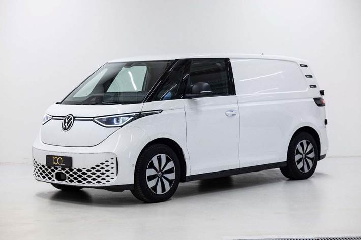 Hvid VW ID.Buzz fra 2023 set udefra