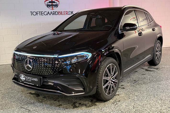 Sort Mercedes EQA250+ fra 2025 set udefra