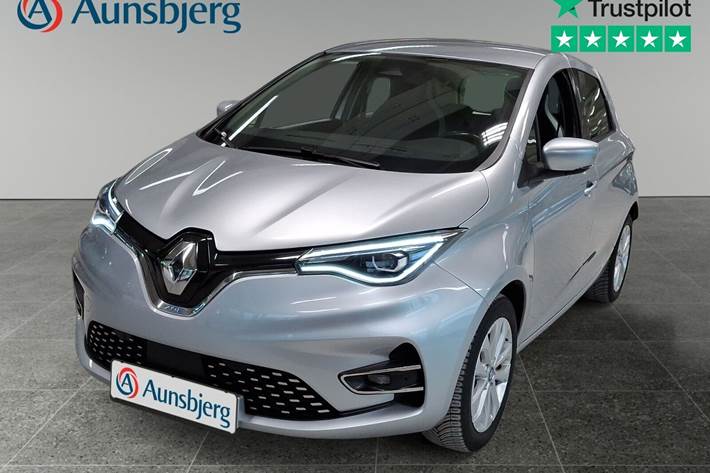 Grå Renault Zoe fra 2021 set udefra