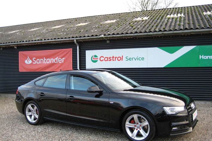 Sort Audi A5 fra 2015