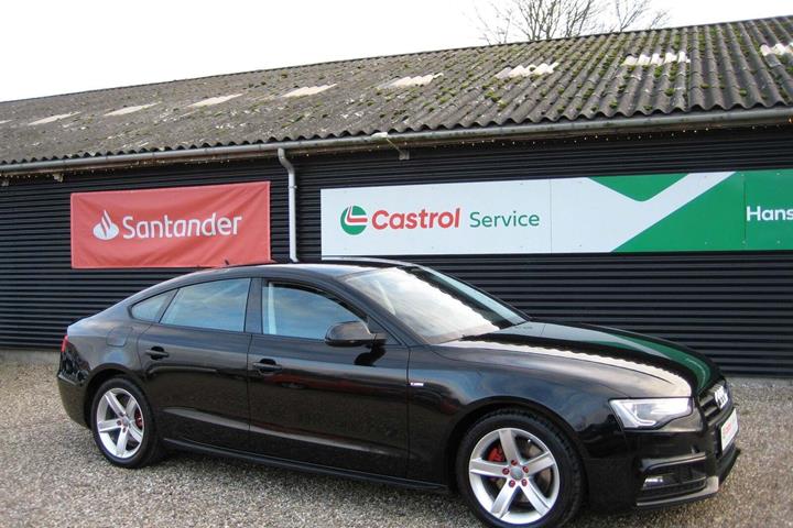 Sort Audi A5 fra 2015