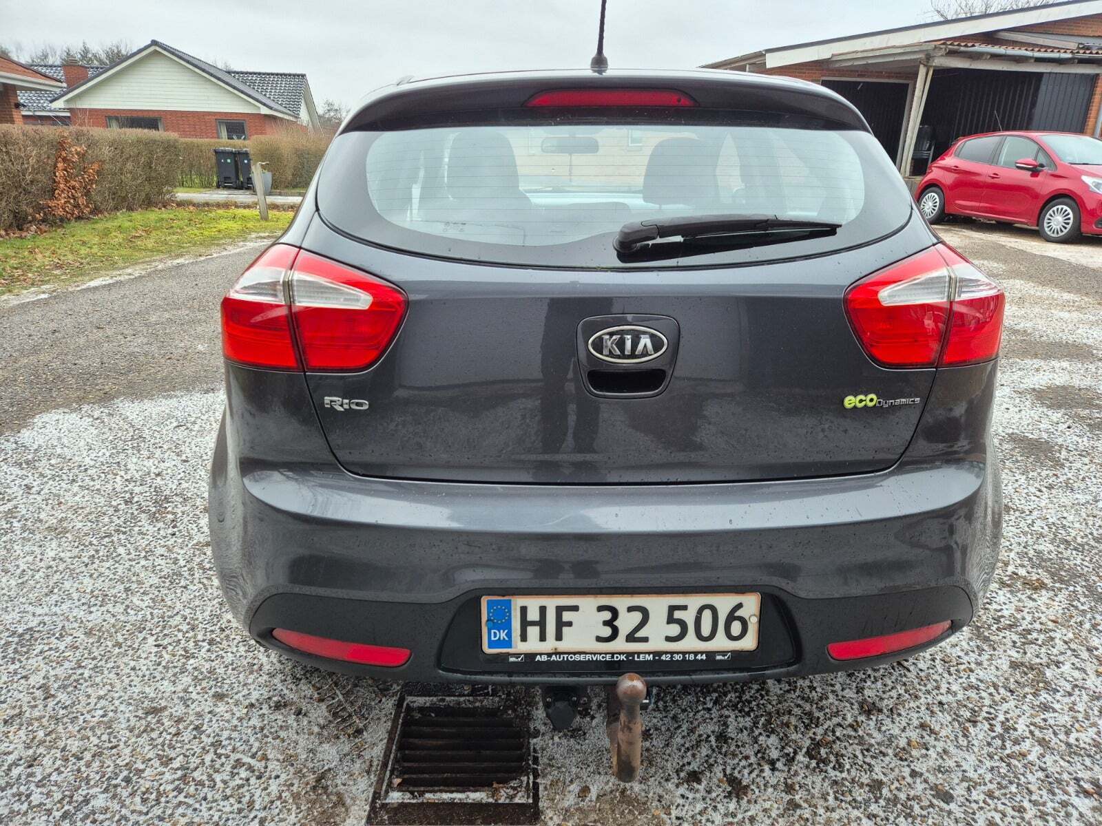 Grøn Kia Rio fra 2012