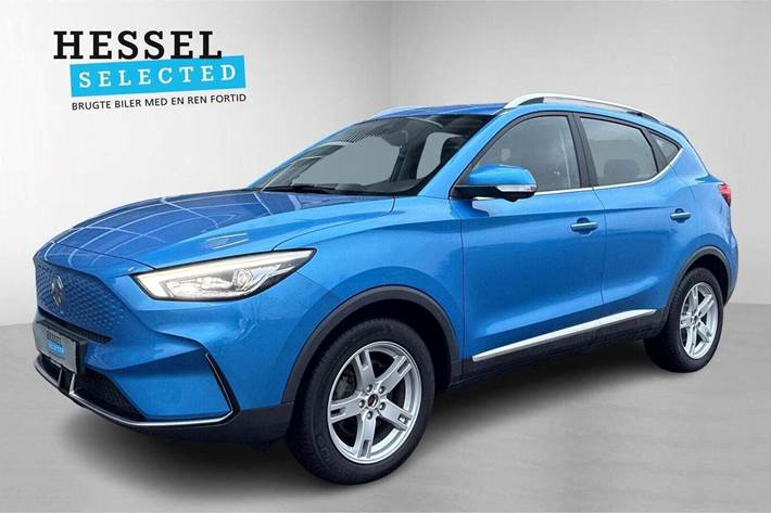 Blå MG ZS fra 2022 set udefra