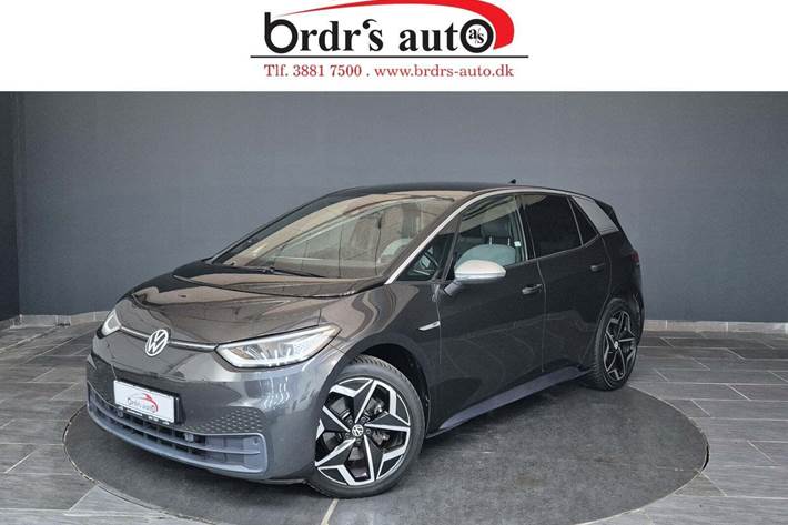 Grå VW ID.3 fra 2020 set udefra