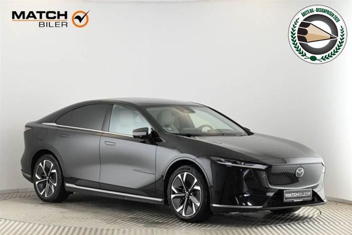 Sort Mazda 6e fra 2025 set udefra