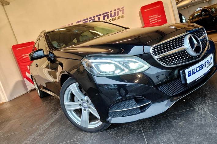 Sort Mercedes E350 fra 2015