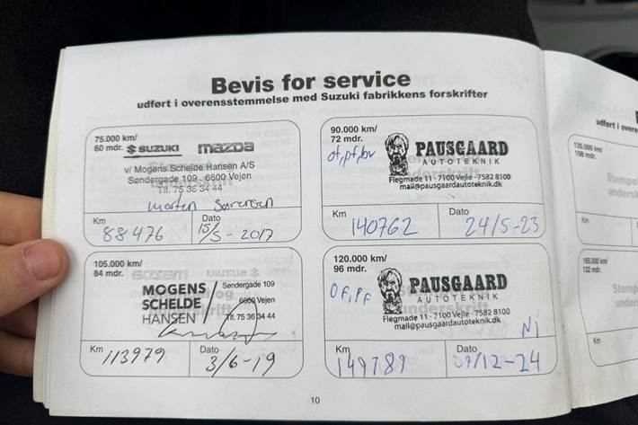 Blå Suzuki Alto fra 2011