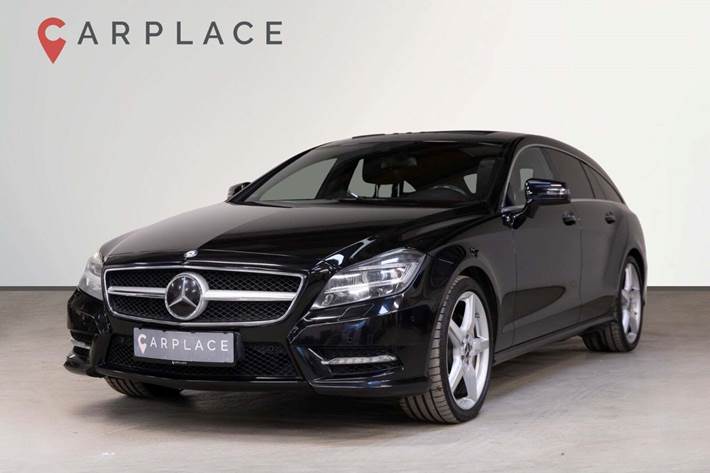 Sort Mercedes CLS500 fra 2012 set udefra