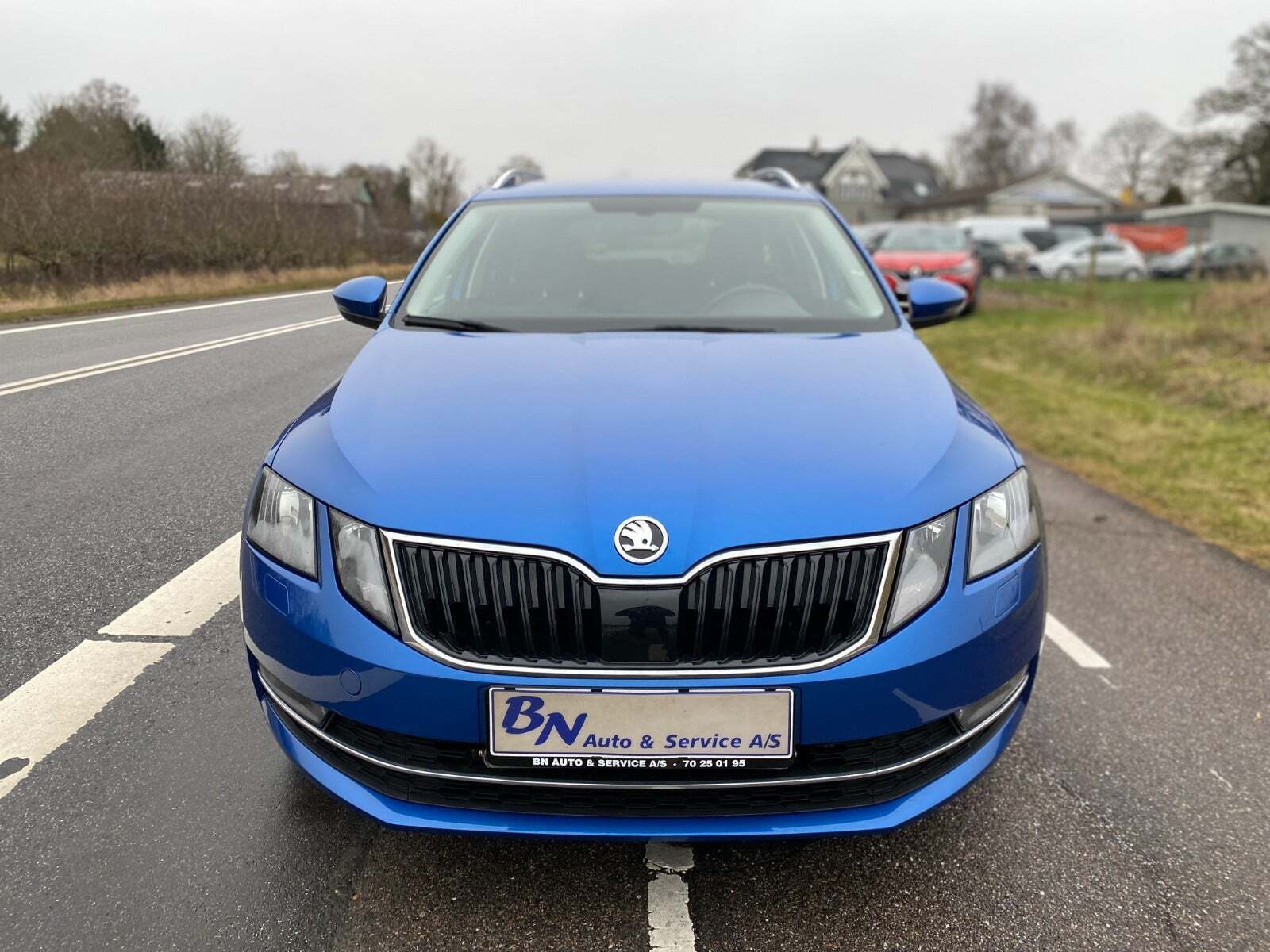 Blå Skoda Octavia fra 2020