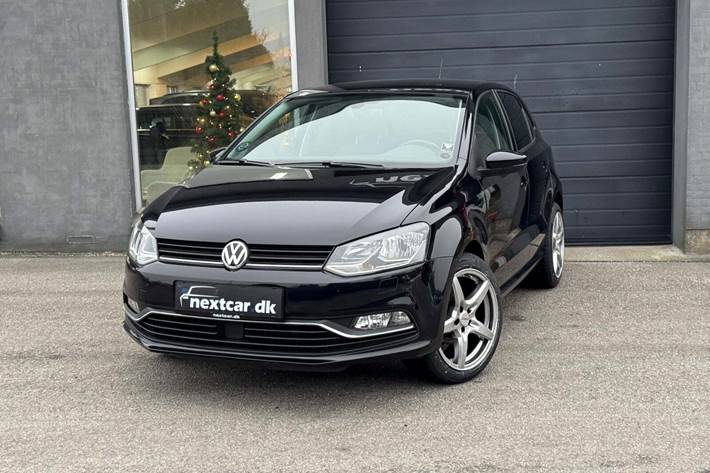 Sort VW Polo fra 2016 set udefra