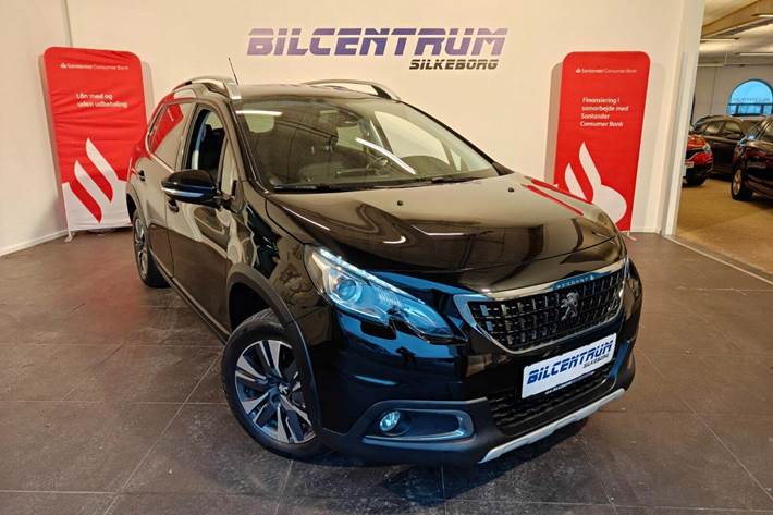 Sort Peugeot 2008 fra 2019 set udefra