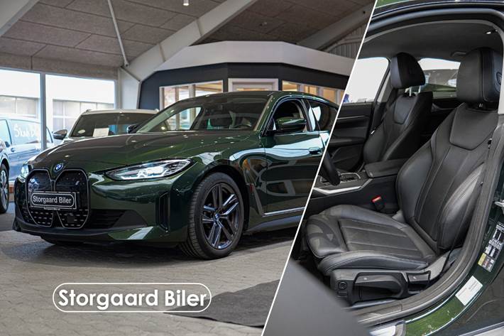 Grøn BMW i4 fra 2024