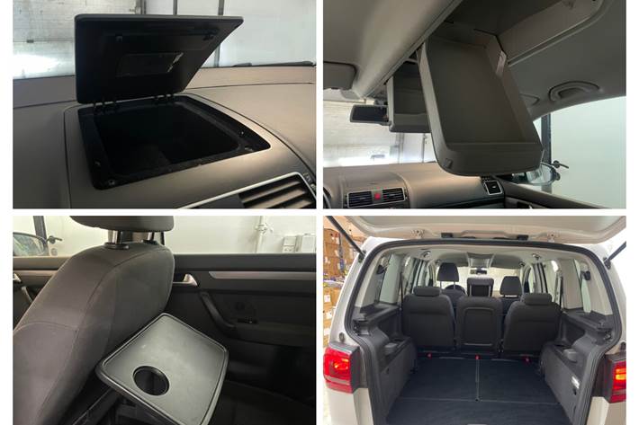 Grøn VW Touran fra 2011