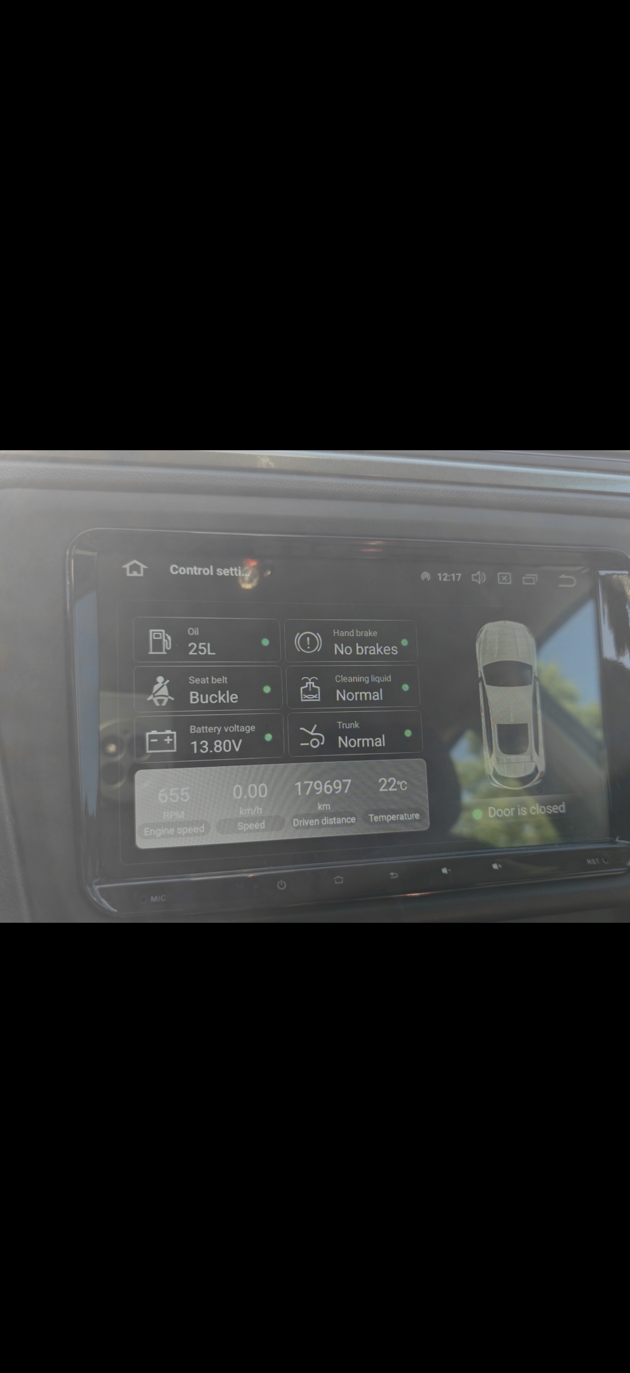 Sort Skoda Rapid fra 2014