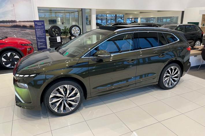 Grøn Skoda Enyaq fra 2026