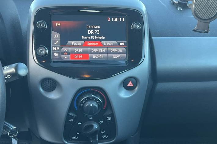 Rød Toyota Aygo fra 2018